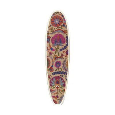 Gary Linden X St. Frank Botanical Suzani Surfboard In Multi