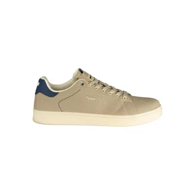 Gas Beige Polyester Athletic Sneakers In Green