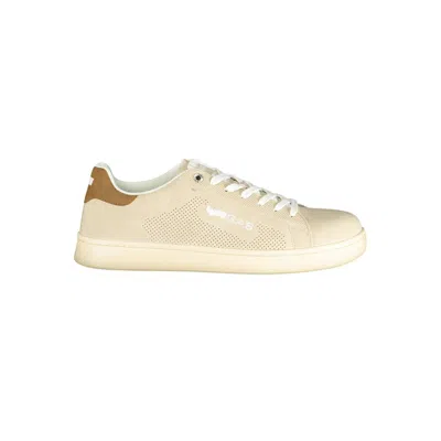 Gas Beige Polyurethane Men Sneaker In Neutral