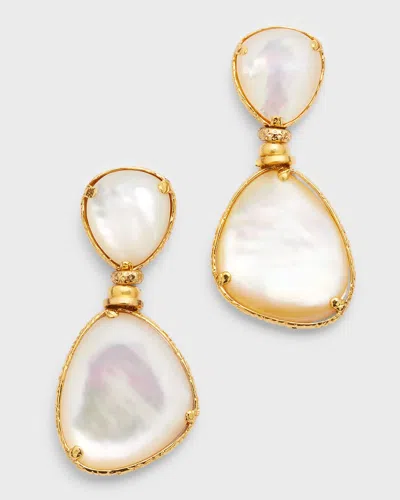 Gas Bijoux 24k Silia Mother-of-pearl Drop Earrings