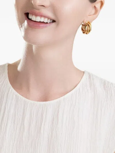 Gas Bijoux Aatik Twisted Hoop Earrings In Gold