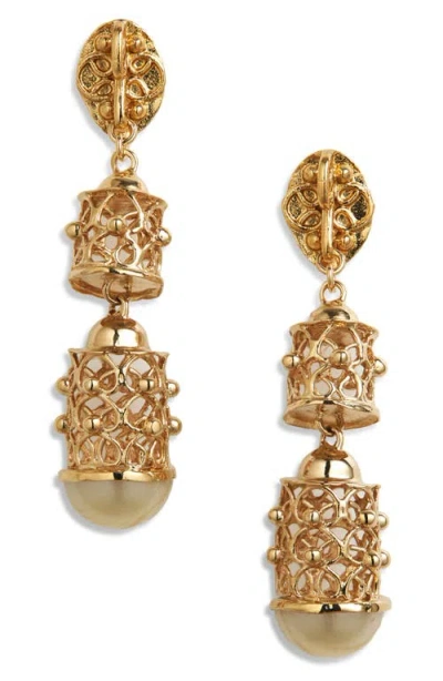Gas Bijoux Acelosia Drop Earrings In White