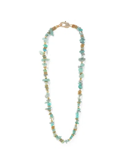 Gas Bijoux Aloha Beaded Necklace In Metallic