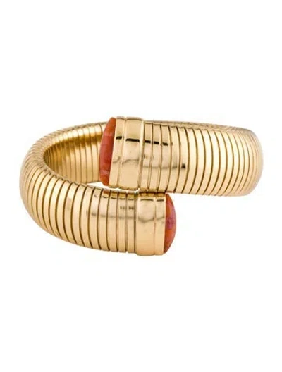 Pre-owned Gas Bijoux Antigone Bracelet, 6.5" In Orange