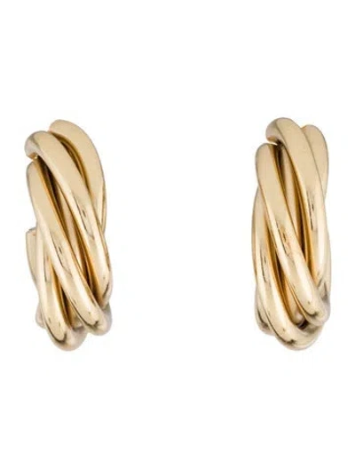 Pre-owned Gas Bijoux Atik Clip-on Hoop Earrings In Multi
