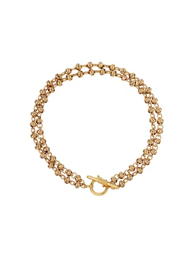 Gas Bijoux Atik Beaded Band Necklace In Gold