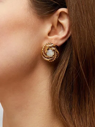 Gas Bijoux Atika Pearl-embellished Earrings In Red
