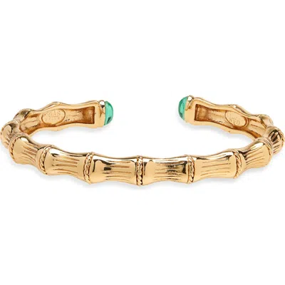 Gas Bijoux Bbambou Cuff Bangle Bracelet In Blue