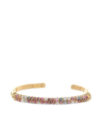 Gas Bijoux Bracciale Con Pietre Colorate "lyre Jonc" In Gold
