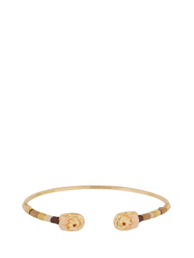 Gas Bijoux Bracciale Metallico "duality Scara Pm Email" In Gold