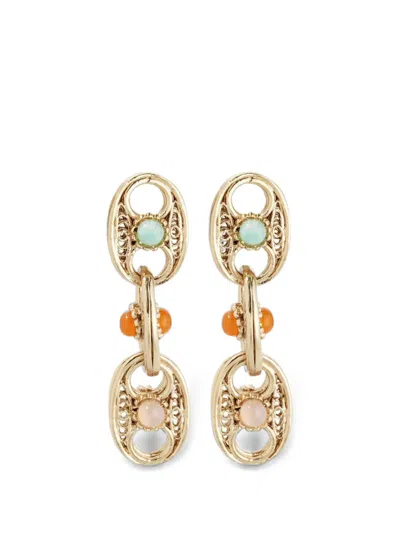Gas Bijoux Carthage Multi-link Earrings In Gold