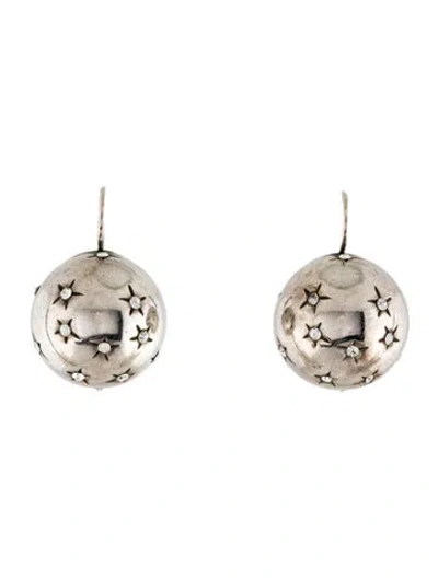 Pre-owned Gas Bijoux Crystal Drop Earrings In Clear