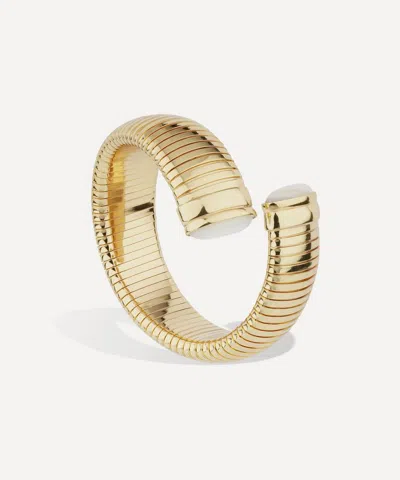 Gas Bijoux Gold-plated Antigone Mother Of Pearl Bracelet In Transparent