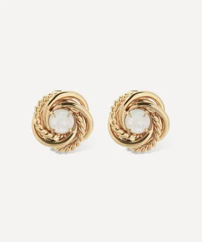 Gas Bijoux Gold-plated Atika Mother Of Pearl Stud Earrings