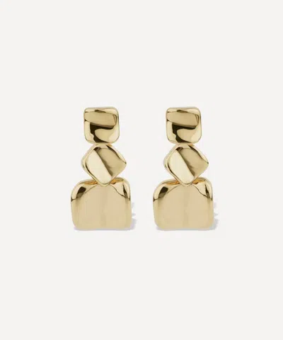 Gas Bijoux Gold-plated Large Square Drop Earrings