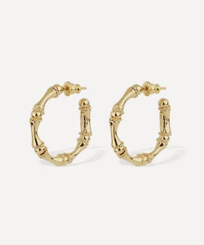 Gas Bijoux Gold-plated Mini Bambou Hoop Earrings