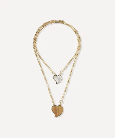 Gas Bijoux Gold-plated Mirage Mother Of Pearl Pendant Necklace