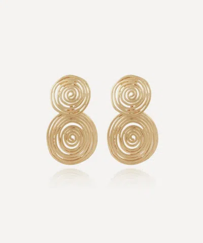 Gas Bijoux Gold-plated Wave Small Drop Earrings
