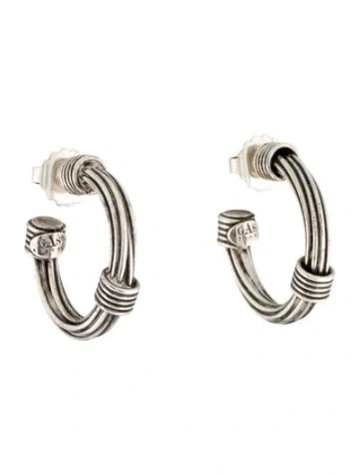 Pre-owned Gas Bijoux Hoop Earrings In Multi
