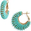 Gas Bijoux Izzia Beaded Hoop Earrings