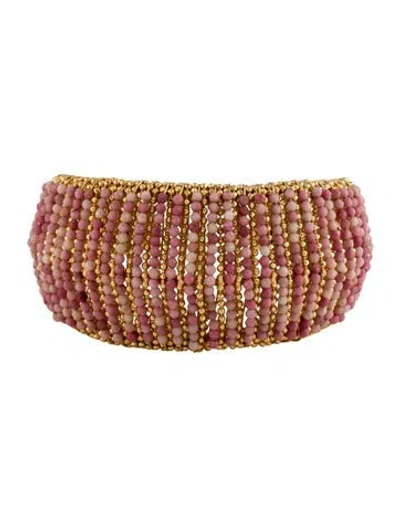 Pre-owned Gas Bijoux Izzia Manch Bracelet, 6" In Multi