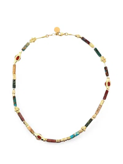 Gas Bijoux Kali Beaded Necklace In Gold