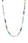 Gas Bijoux Kali Beaded Necklace In Turquoise