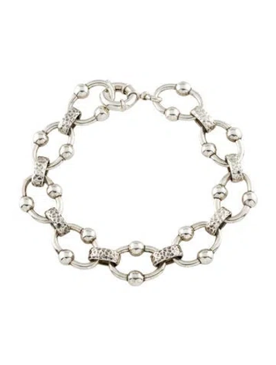 Pre-owned Gas Bijoux Link Bracelet, 8.75" In Multi