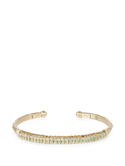 Gas Bijoux Lyre Pearl-embellished Bangle Bracelet In 金色