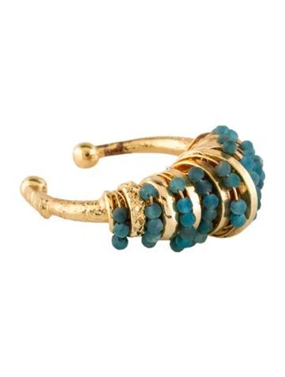 Pre-owned Gas Bijoux Maranzana Jonc Ring In Multi