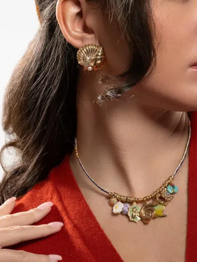 Gas Bijoux Mareva Pearl-embellished Earrings In Gold