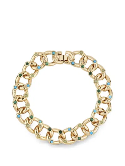 Gas Bijoux Mitsi Cabochon-embellished Necklace In Gold