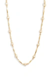 Gas Bijoux Mother-of-pearl Bead Necklace In White