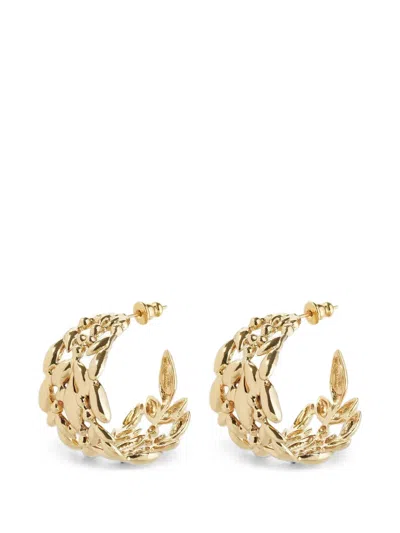 Gas Bijoux Olea Openwork Hoop Earrings In Gold