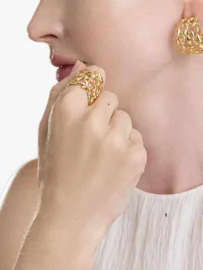 Gas Bijoux Olea Openwork Ring In Gold