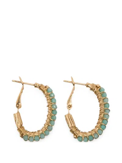 Gas Bijoux Orecchini Creole "lyre" In Gray