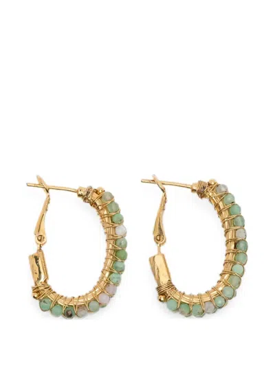 Gas Bijoux Orecchini Creole "lyre" In Gray