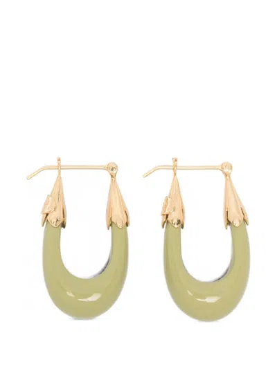 Gas Bijoux Orecchini Metallici "ecume Pm" In Green