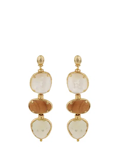 Gas Bijoux Pendant Earrings In Multi