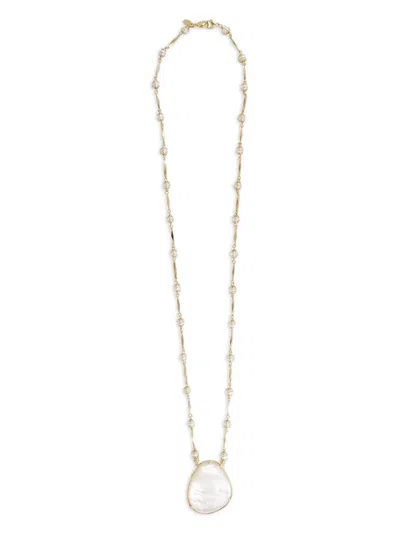 Gas Bijoux Pearl-embellished Gold Necklace