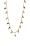 Gas Bijoux Shaky Charm Necklace In Sea Foam