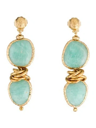 Pre-owned Gas Bijoux Sirena Earrings In Blue