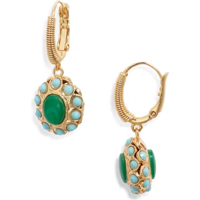 Gas Bijoux Tao Splash Drop Earrings In Green