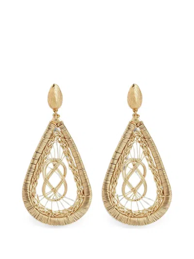 Gas Bijoux Tojo Filea Braided Drop Earrings In Pattern