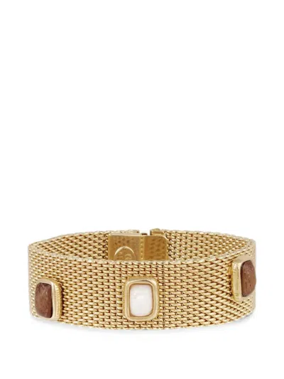 Gas Bijoux Totem Mesh-chain Bracelet In Gold