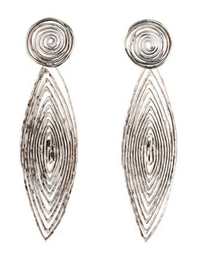 Pre-owned Gas Bijoux Wave Drop Earrings In Multi