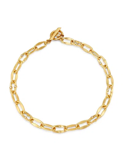Gas Bijoux Women's Gabriel Multi-stone Chain Necklace In Gold