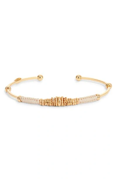 Gas Bijoux Zizanie Cuff Bracelet In Beige