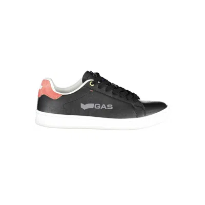 Gas Black Artificial Leather Men's Sneaker