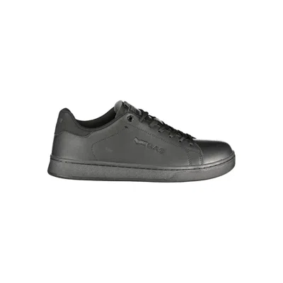 Gas Black Polyester Athletic Sneakers In Gray